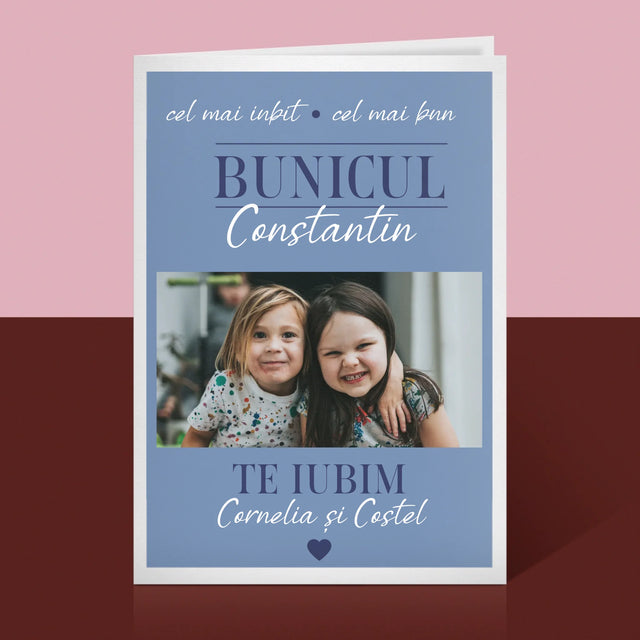 Colaj De Fotografii: Dragă Bunicul - Card Cu Felicitări
