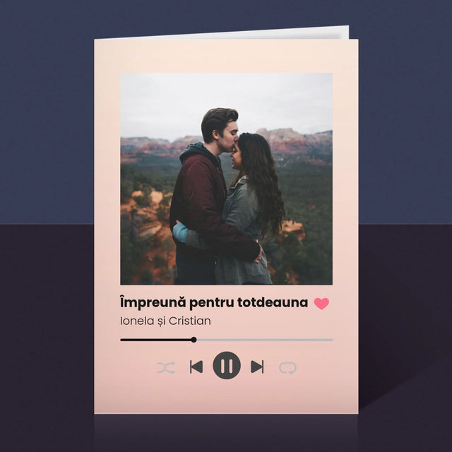 Fotografie Si Semnătură: Spotify Cu Fotografia Ta - Card Cu Felicitări