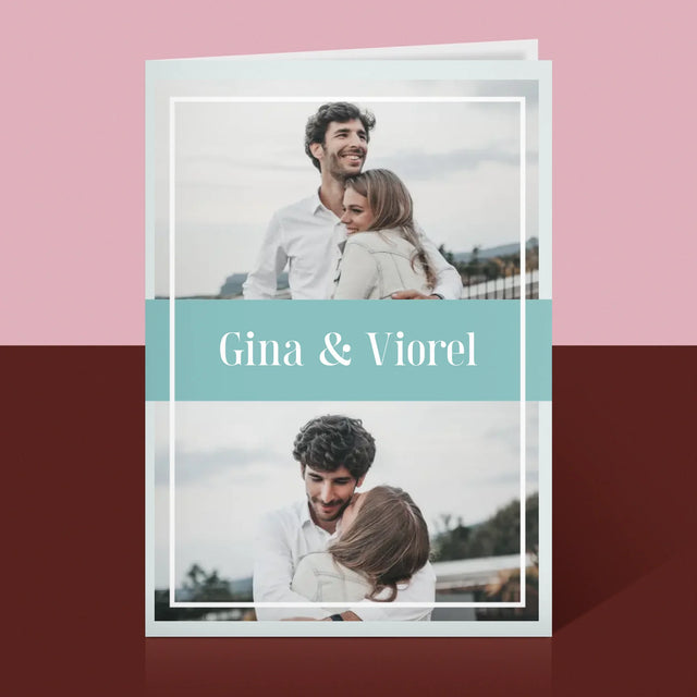 Colaj De Fotografii: Cuplu Nume - Card Cu Felicitări