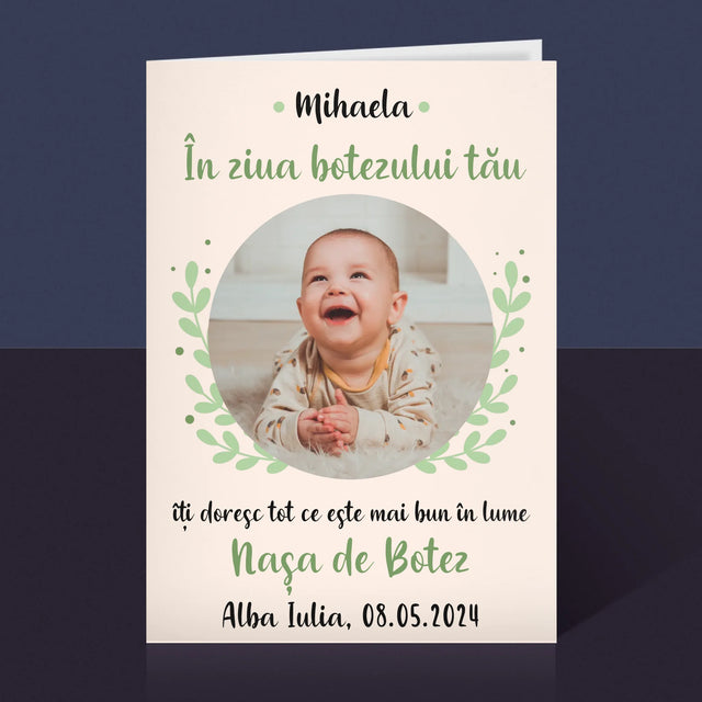 Fotografie Si Semnătură: Cu Prilejul Sfântului Botez - Card Cu Felicitări