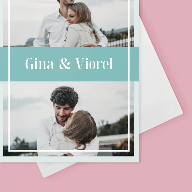 Colaj De Fotografii: Cuplu Nume - Card Cu Felicitări