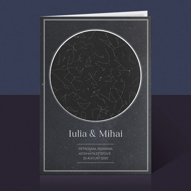 Harta Stelelor: Harta Stelelor: Pentru Îndrăgostiți - Card Cu Felicitări