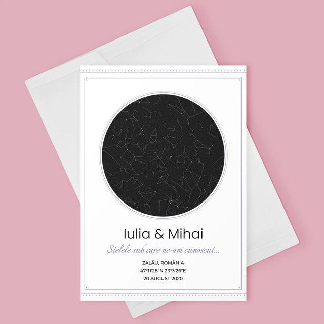 Harta Stelelor: Harta Stelelor: Sub Stele - Card Cu Felicitări