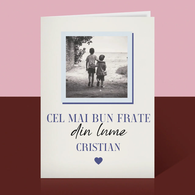 Colaj De Fotografii: Cel Mai Bun Frate Din Lume - Card Cu Felicitări