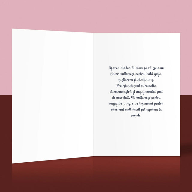 Fotografie Si Semnătură: Un Doctor Cu Inima Mare - Card Cu Felicitări