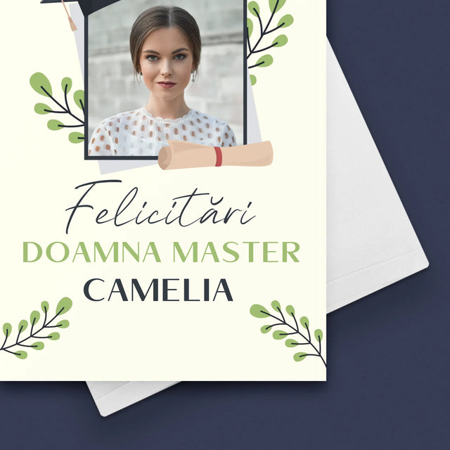 Fotografie Si Semnătură: Felicitari Maestre - Card Cu Felicitări