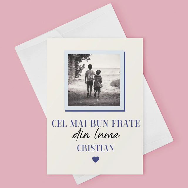 Colaj De Fotografii: Cel Mai Bun Frate Din Lume - Card Cu Felicitări