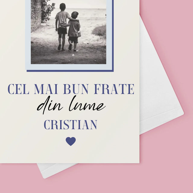 Colaj De Fotografii: Cel Mai Bun Frate Din Lume - Card Cu Felicitări