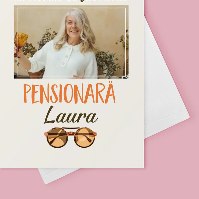Fotografie Si Semnătură: Nu Trebuie Să Fac Nimic! Pensionar - Card Cu Felicitări