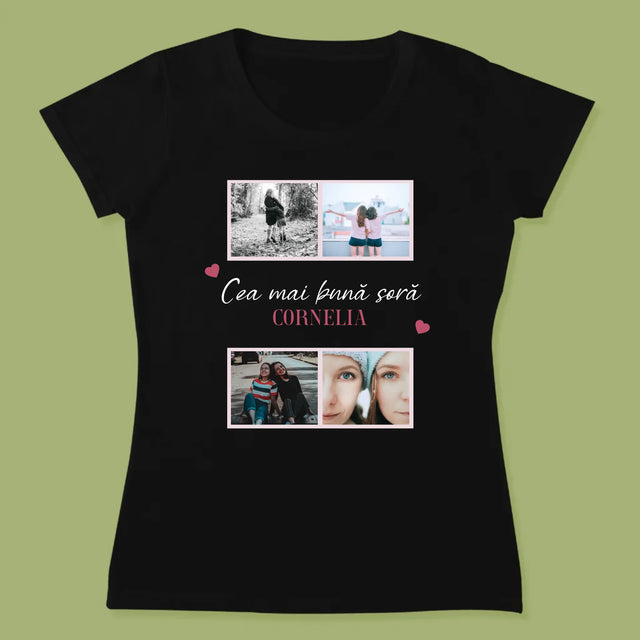 Colaj De Fotografii: Cea Mai Bună Soră - Tricou Pentru Femei