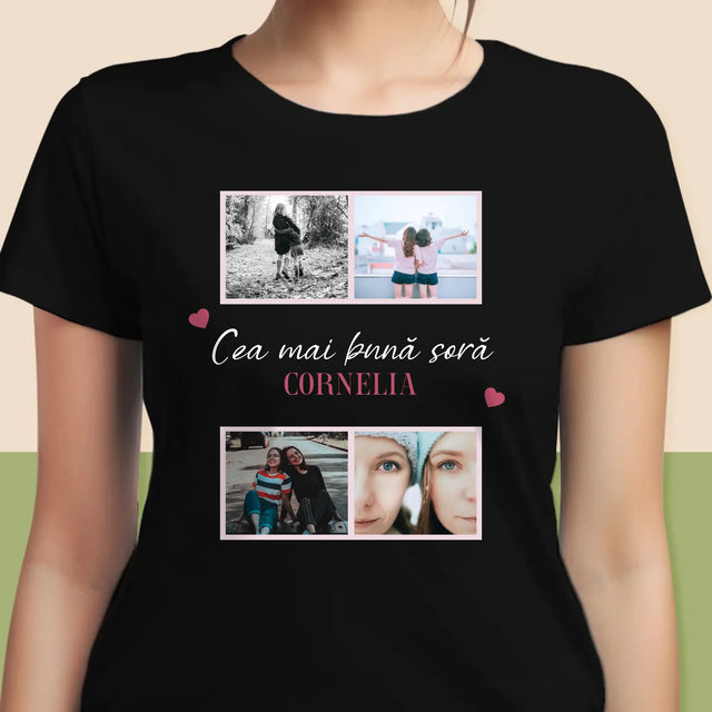 Colaj De Fotografii: Cea Mai Bună Soră - Tricou Pentru Femei