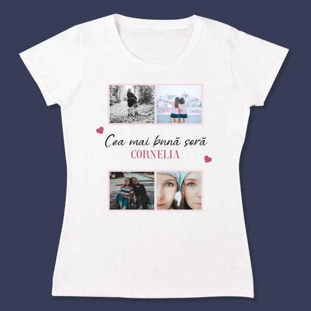 Colaj De Fotografii: Cea Mai Bună Soră - Tricou Pentru Femei