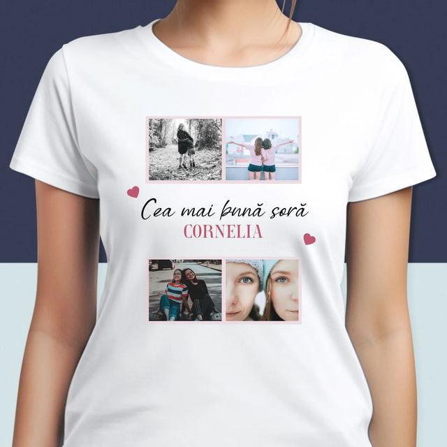 Colaj De Fotografii: Cea Mai Bună Soră - Tricou Pentru Femei