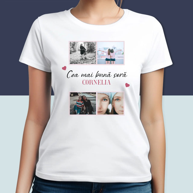 Colaj De Fotografii: Cea Mai Bună Soră - Tricou Pentru Femei