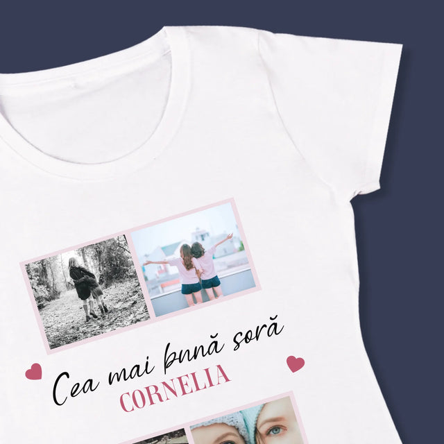 Colaj De Fotografii: Cea Mai Bună Soră - Tricou Pentru Femei