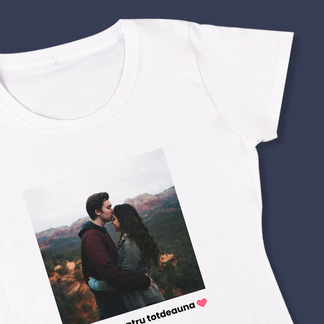 Fotografie Si Semnătură: Spotify Cu Fotografia Ta - Tricou Pentru Femei