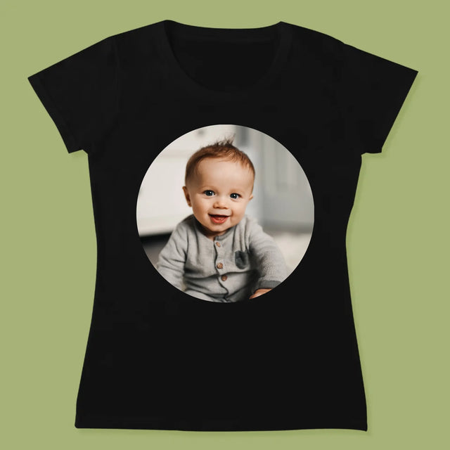 Fotografie Si Semnătură: Fotografie În Cerc - Tricou Pentru Femei