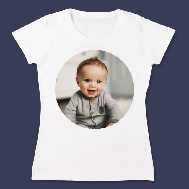 Fotografie Si Semnătură: Fotografie În Cerc - Tricou Pentru Femei