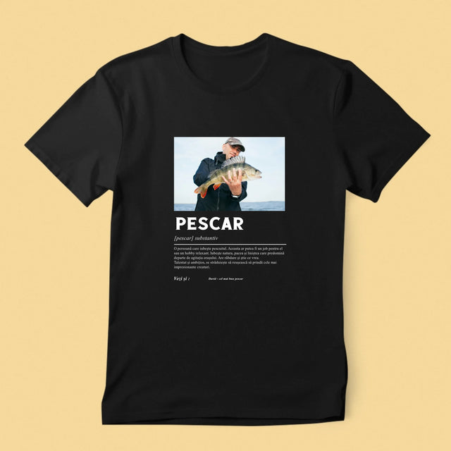 Fotografie Si Semnătură: Definiția Pescarului - Tricou Pentru Bărbați