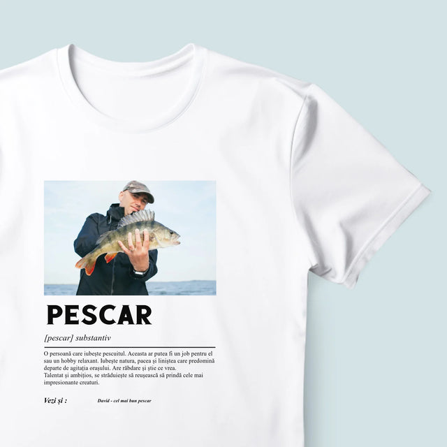 Fotografie Si Semnătură: Definiția Pescarului - Tricou Pentru Bărbați