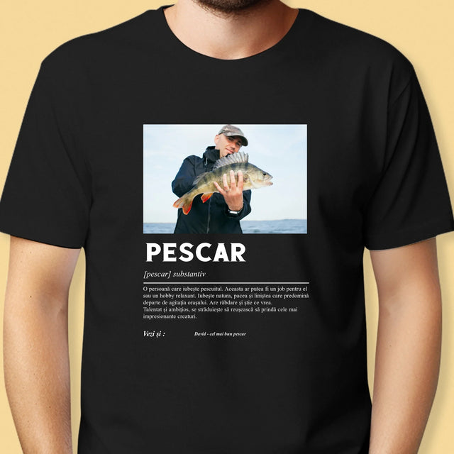 Fotografie Si Semnătură: Definiția Pescarului - Tricou Pentru Bărbați