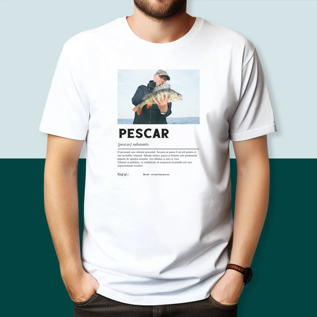Fotografie Si Semnătură: Definiția Pescarului - Tricou Pentru Bărbați