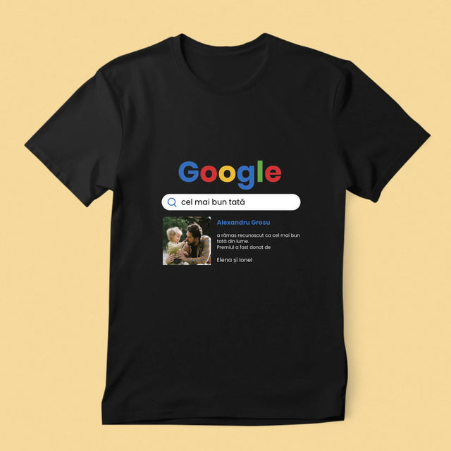 Fotografie Si Semnătură: Dragă Bunicul - Tricou Pentru Bărbați