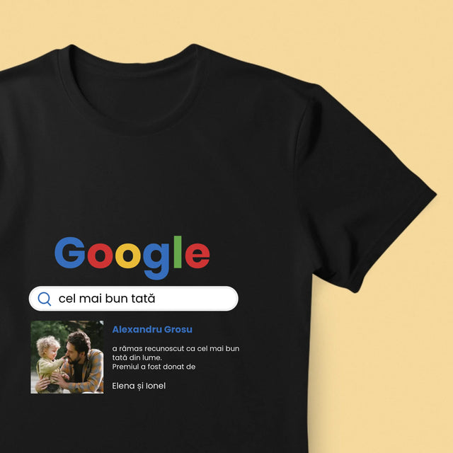 Fotografie Si Semnătură: Dragă Bunicul - Tricou Pentru Bărbați