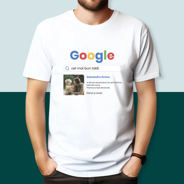Fotografie Si Semnătură: Dragă Bunicul - Tricou Pentru Bărbați