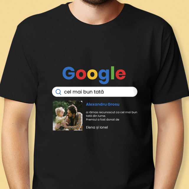 Fotografie Si Semnătură: Dragă Bunicul - Tricou Pentru Bărbați