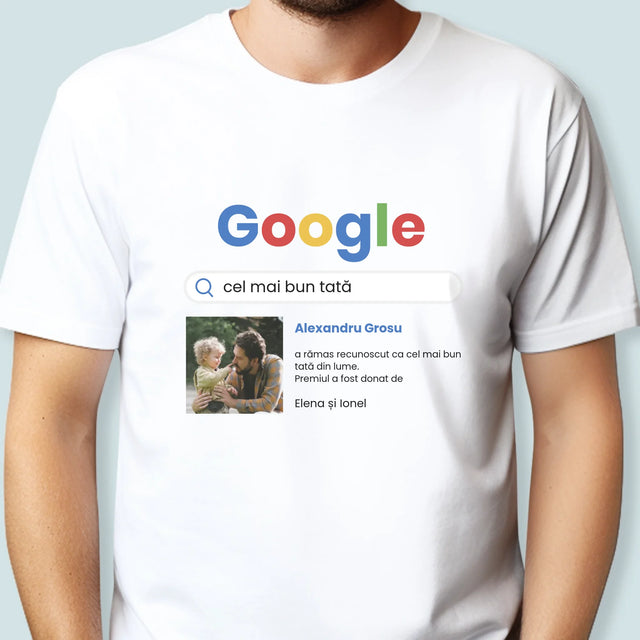Fotografie Si Semnătură: Dragă Bunicul - Tricou Pentru Bărbați