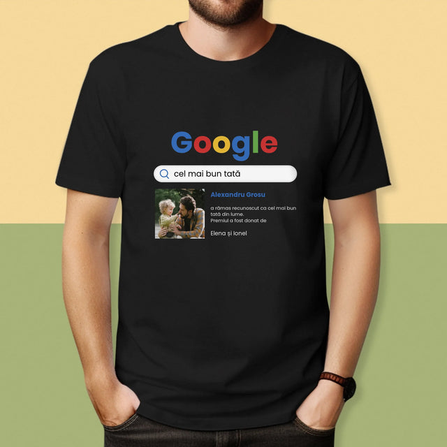 Fotografie Si Semnătură: Dragă Bunicul - Tricou Pentru Bărbați