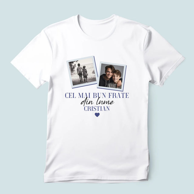 Colaj De Fotografii: Cel Mai Bun Frate Din Lume - Tricou Pentru Bărbați