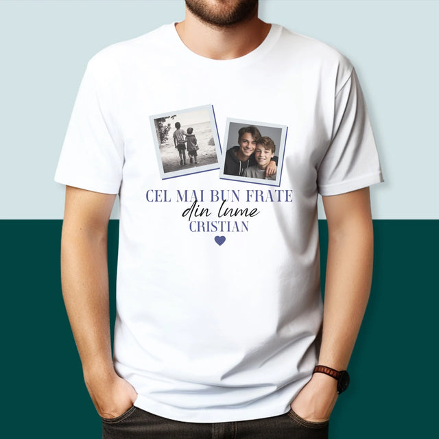Colaj De Fotografii: Cel Mai Bun Frate Din Lume - Tricou Pentru Bărbați