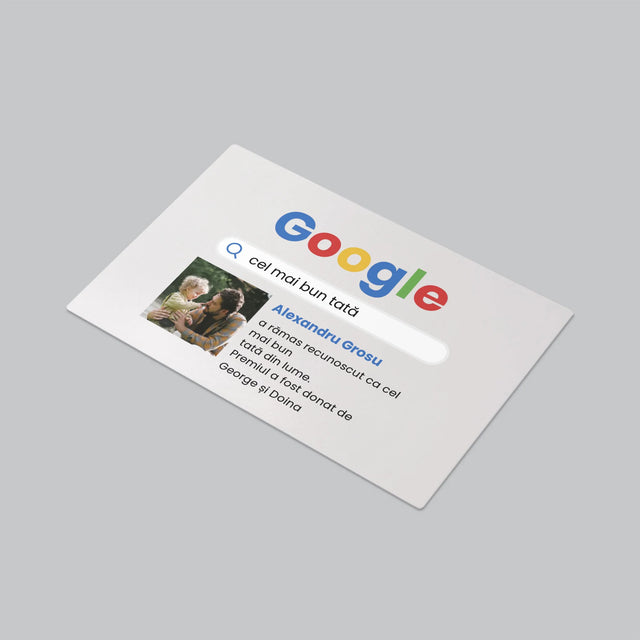 Fotografie Si Semnătură: Cel Mai Bun Scor Google Pentru Tată - Mapa De Birou