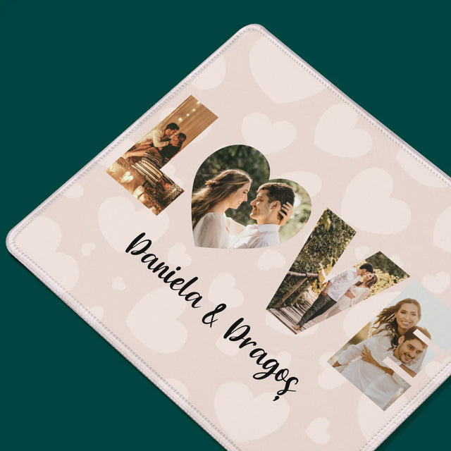 Cuvânt Din Fotografii: Love Din Fotografiile Tale - Mouse Pad