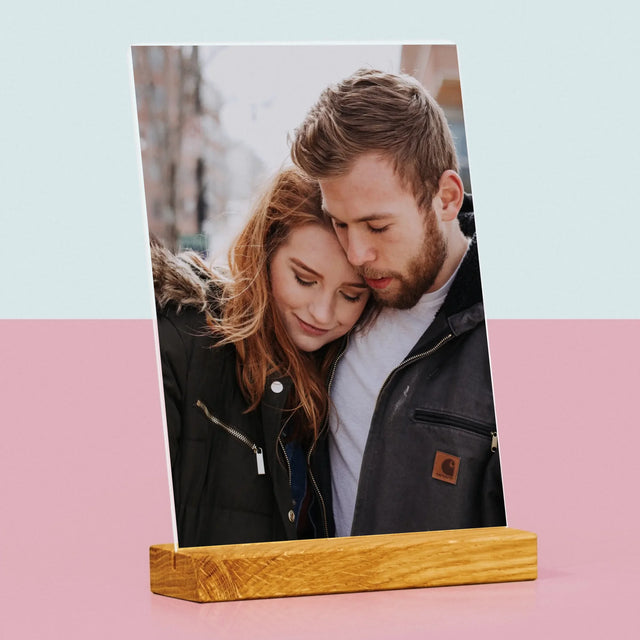 Fotografie Si Semnătură: Fotografia Ta - Imprimare Pe Sticlă Acrilică (Verticală)