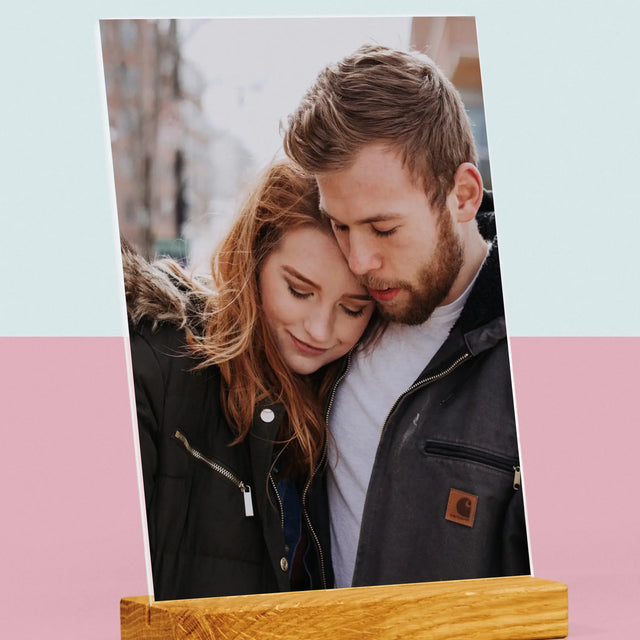 Fotografie Si Semnătură: Fotografia Ta - Imprimare Pe Sticlă Acrilică (Verticală)