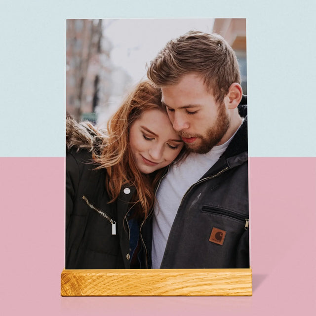 Fotografie Si Semnătură: Fotografia Ta - Imprimare Pe Sticlă Acrilică (Verticală)