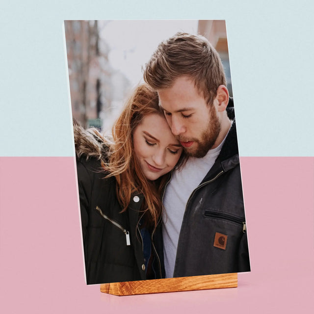 Fotografie Si Semnătură: Fotografia Ta - Imprimare Pe Sticlă Acrilică (Verticală)