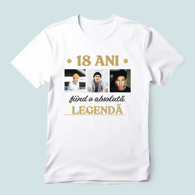 Colaj De Fotografii: 18 Ani De A Fi O Legendă - Tricou Pentru Bărbați