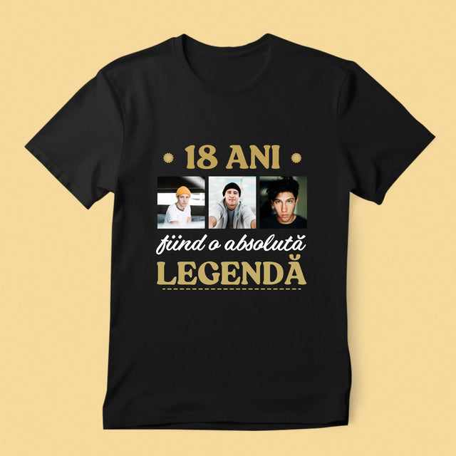 Colaj De Fotografii: 18 Ani De A Fi O Legendă - Tricou Pentru Bărbați