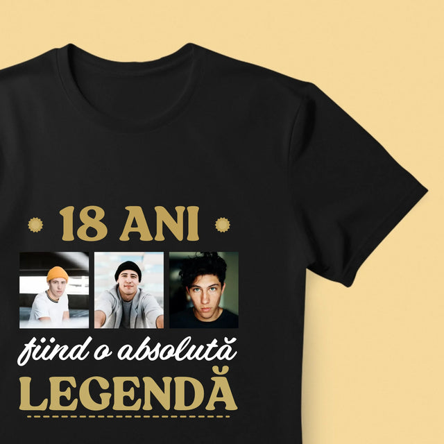 Colaj De Fotografii: 18 Ani De A Fi O Legendă - Tricou Pentru Bărbați