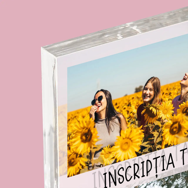 Colaj De Fotografii: 2 Fotografii Cu Inscripție - Bloc Acrilic