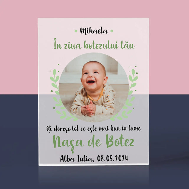 Fotografie Si Semnătură: Cu Prilejul Sfântului Botez - Bloc Acrilic