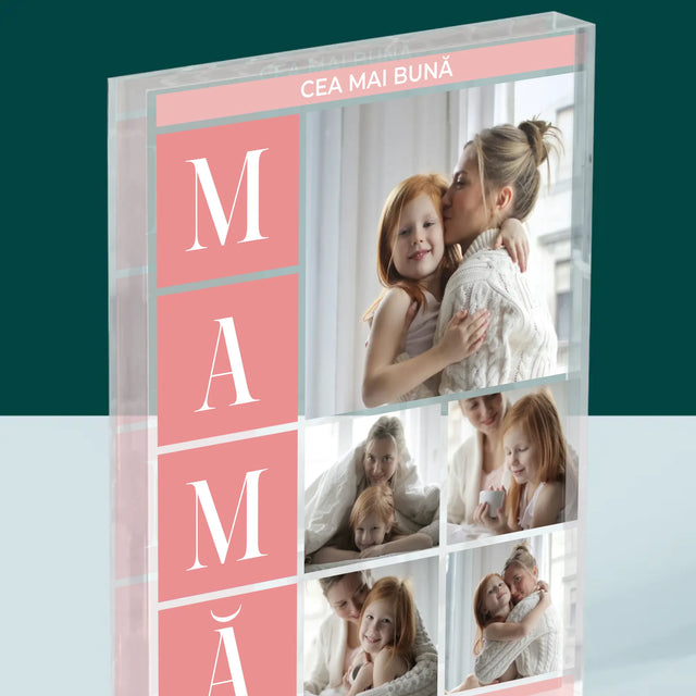 Colaj De Fotografii: Cea Mai Bună Mamă Colaj - Bloc Acrilic