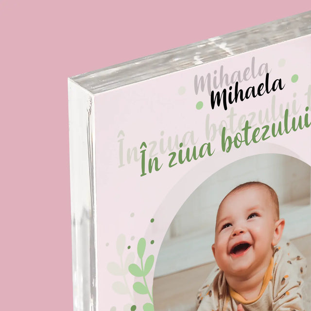 Fotografie Si Semnătură: Cu Prilejul Sfântului Botez - Bloc Acrilic