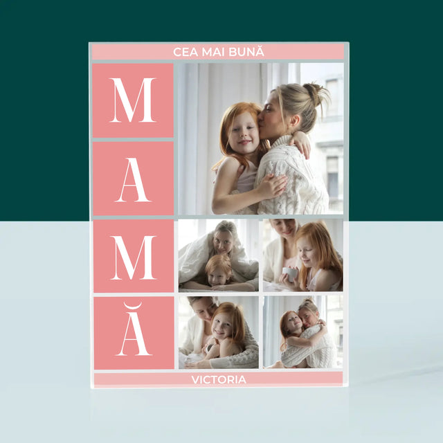 Colaj De Fotografii: Cea Mai Bună Mamă Colaj - Bloc Acrilic