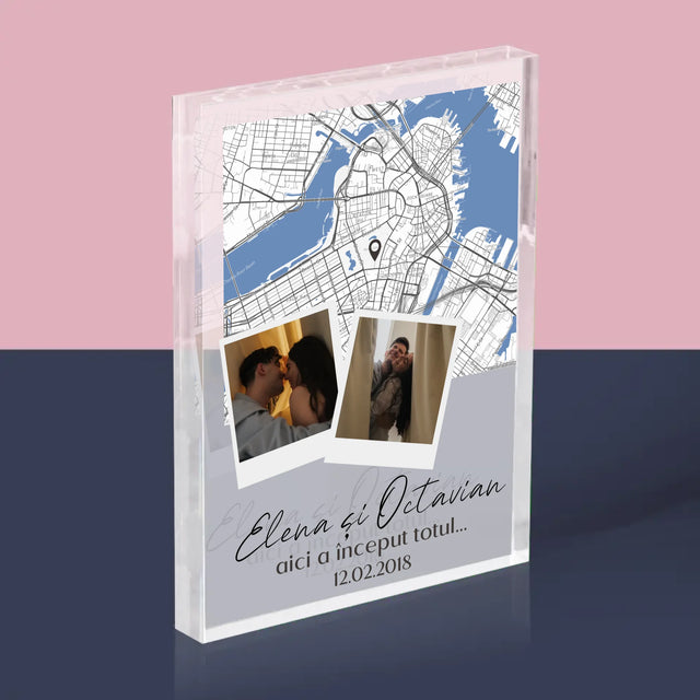 Harta Oraș: Harta Orașului: Unde A Început Totul - Bloc Acrilic