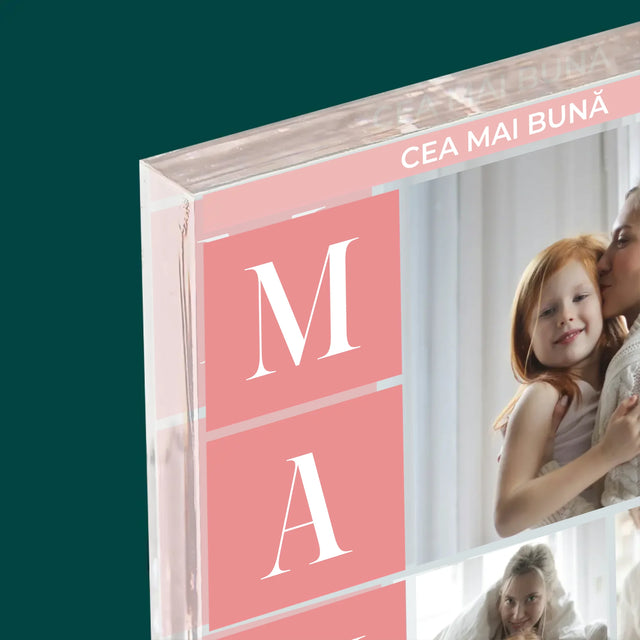 Colaj De Fotografii: Cea Mai Bună Mamă Colaj - Bloc Acrilic